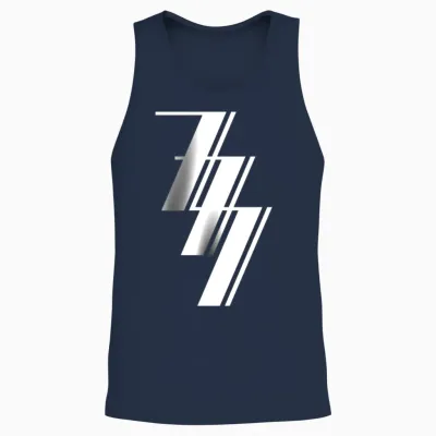 Nombre 777 Meaning Numerology Symbol Unisex Tank Top - Navy