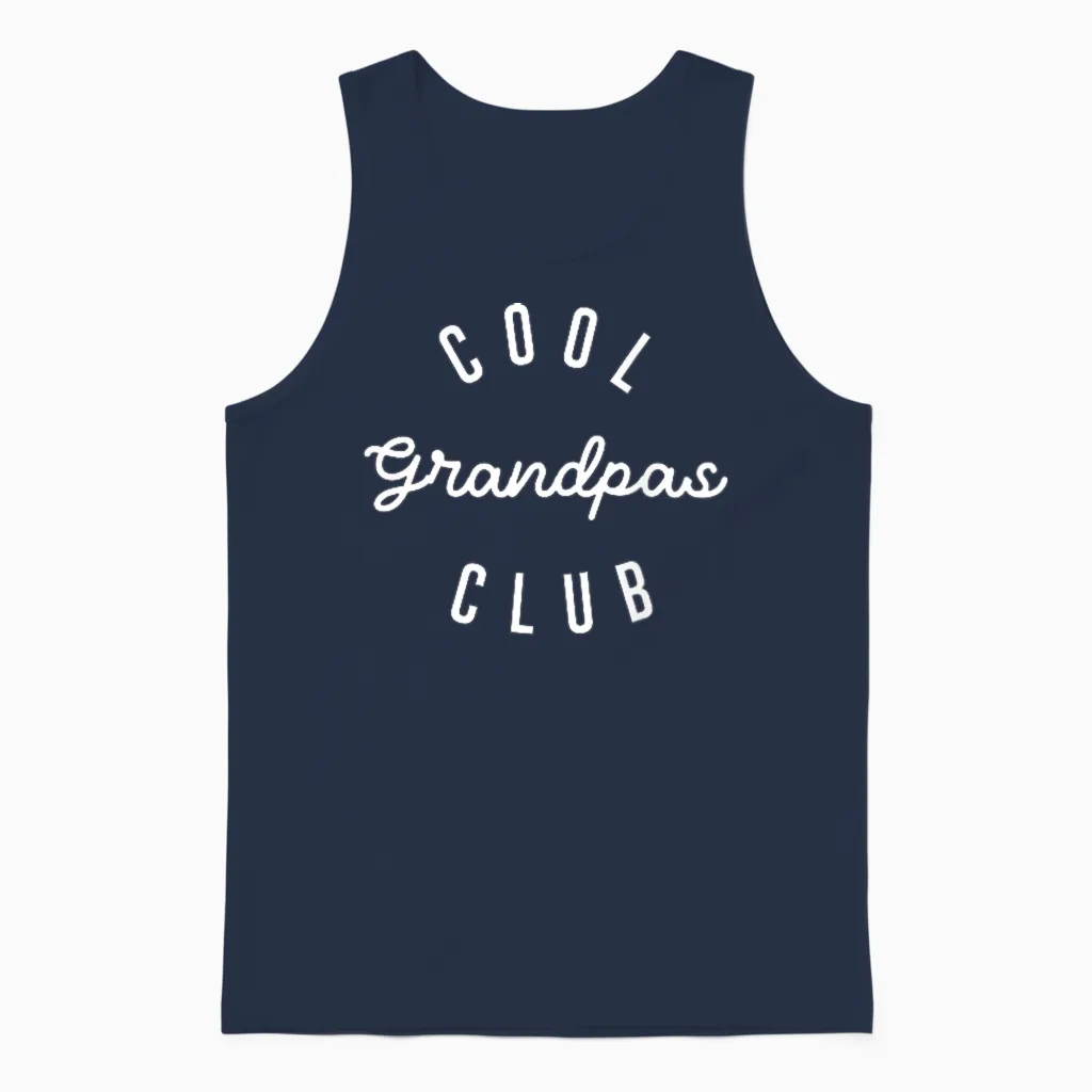 Herren Cool Grandpas Club, Vatertag Best Cool Grandpa Unisex Tank Top in Navy