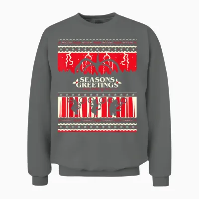 Stranger Things Wishes Christmas Wishes to the Upside Down Unisex Sweatshirt - Graphite Heather