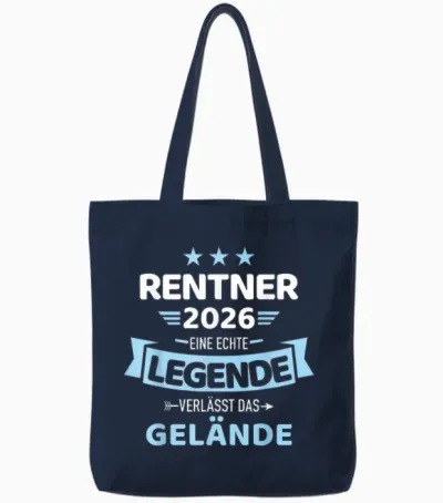 Rentner 2026 a Real Legend Leaves the Terrain Tote Bags - Navy