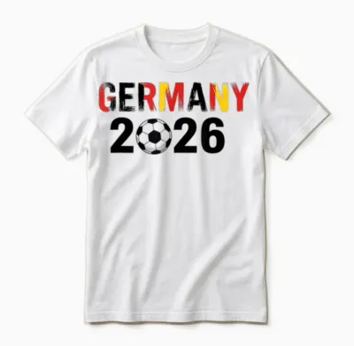Deutschland 2026 Fußball Fan Trikot 2026 Deutschland Unisex T-Shirt - White