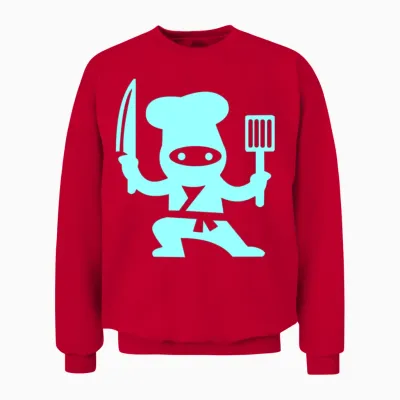 Chef Ninja Unisex Sweatshirt - Red