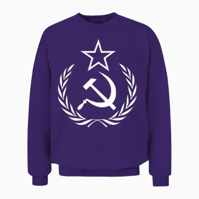 Hammer and Sickle Crown Ussr Soviet Union Unisex Sweatshirt - Purple