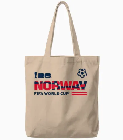 Fifa World Cup26 Qualifier Norway Tote Bags - Natural