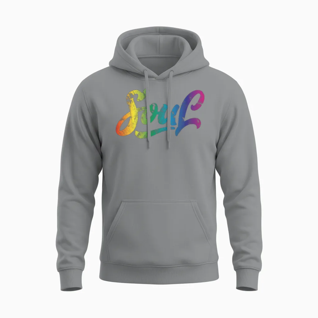 Soul Retro Unisex Hoodie in Sport Grey