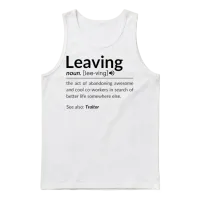 Leaving Definition for Coworker Farewell Unisex Tank Top - White – 1