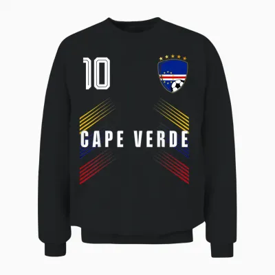 Cape Verde Flag Cape Verdean Pride Lovers Unisex Sweatshirt - Black