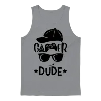 Gamer Dude Funny — Gaming Unisex Tank Top - Sport Grey – 1