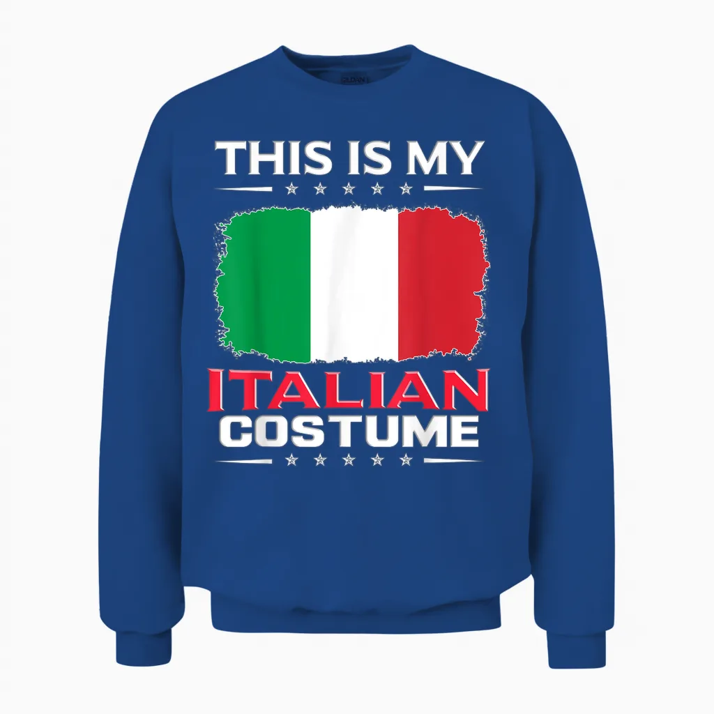 Das Ist Mein Italienisches Kostüm Italy T-Shirt, Black Unisex Sweatshirt in Royal