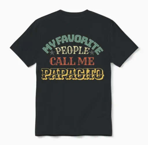Rainbow Papacito Shirt, Retro Papacito, Papacito Unisex T-Shirt in Black