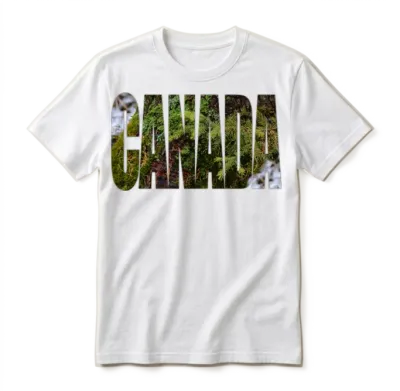 Canada Northern Forest Unisex T-Shirt - White