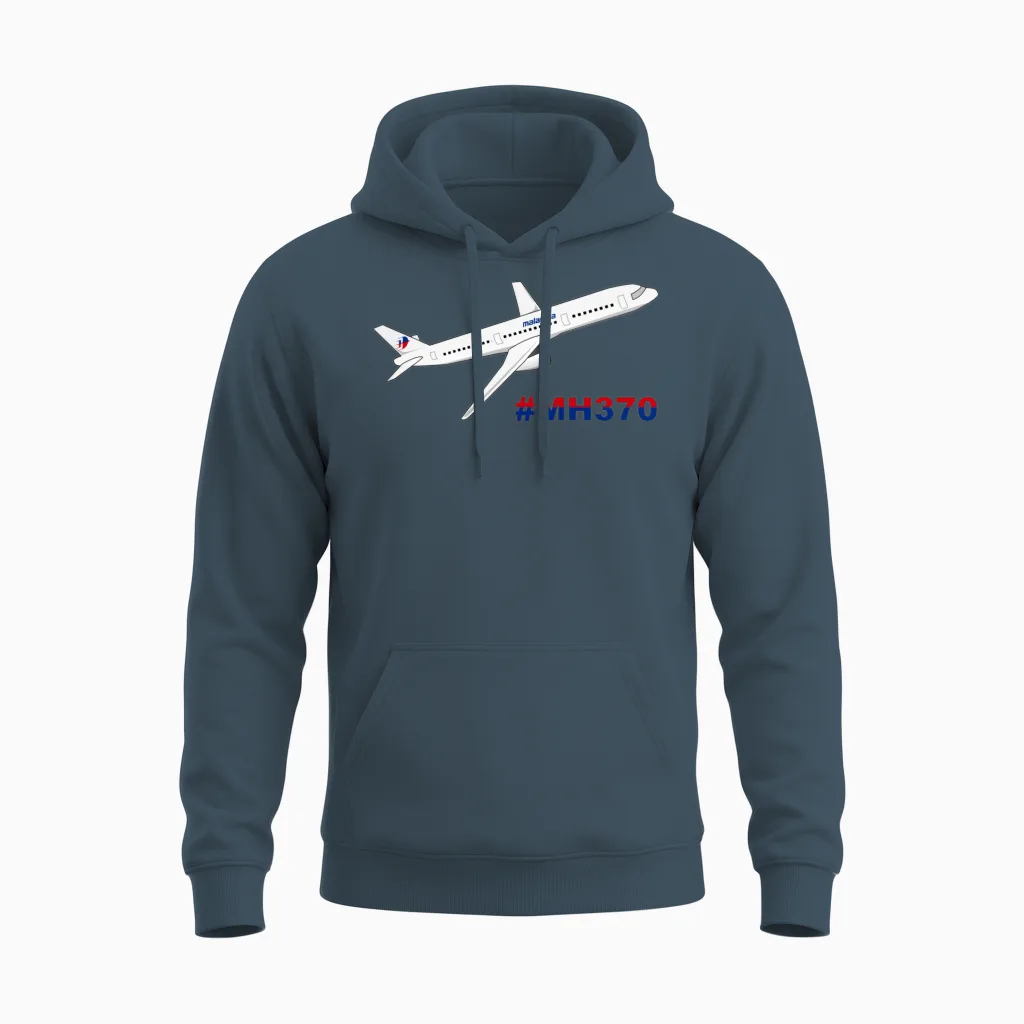 Malaysia Airlines Mh370 Unisex Hoodie in Dark Heather