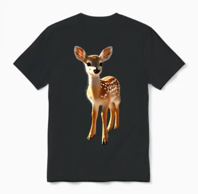 Reh Für Rehkitz Liebhaber Rehbock Rehe Kitz Hirsch Süßes Reh Unisex T-Shirt - Black