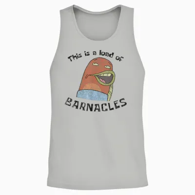 Spongebob Squarepants This Is a Load of Barnacles Unisex Tank Top - Ash