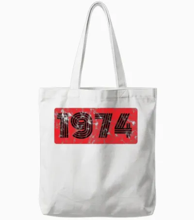 1974 Birthday Tote Bags - White
