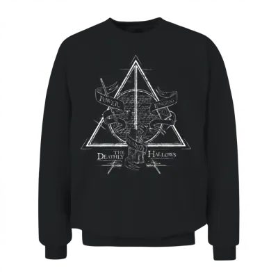 Harry Potter the Deathly Hallows Unisex Sweatshirt - Black