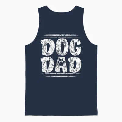 Dog Dad Unisex Tank Top - Navy