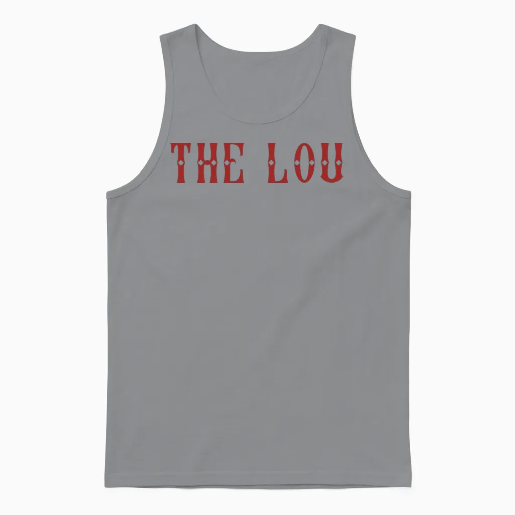The Lou - Retro St Louis Unisex Tank Top in Sport Grey
