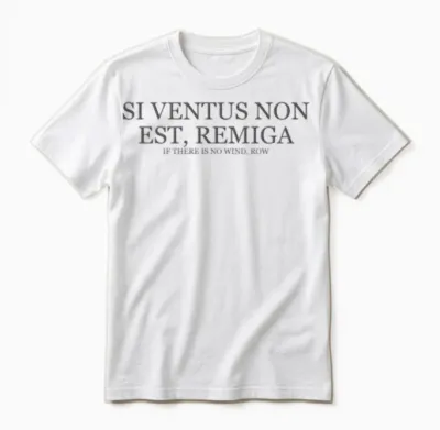 If There Is No Wind Row - Dark Unisex T-Shirt - White