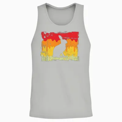 Rabbit Retro Unisex Tank Top - Ash