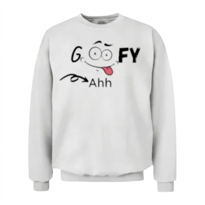 Funny Goofy Ahh Unisex Sweatshirt - White