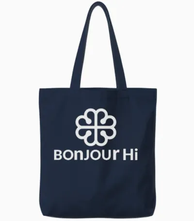 Bonjour Hi Tote Bags - Navy