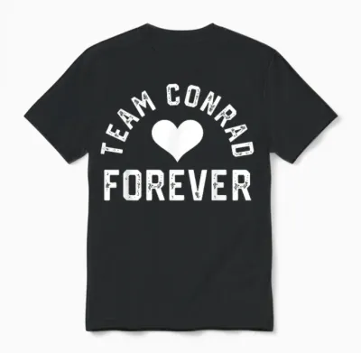 Team Conrad Retro Forever Vintage Unisex T-Shirt - Black