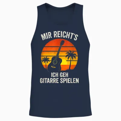 Mir Reicht's Ich Geh Gitarre Spielen - Gitarrist Unisex Tank Top - Navy