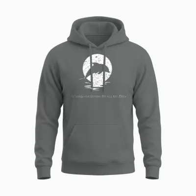 So Lang Und Vielen Dank Für Alle Fische – Vintage Distressed Unisex Hoodie - Graphite Heather