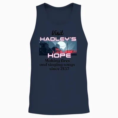 Visit Hadley's Hope Unisex Tank Top - Navy
