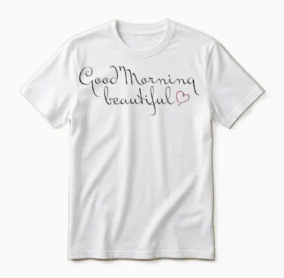 Good Morning Beautiful Unisex T-Shirt - White