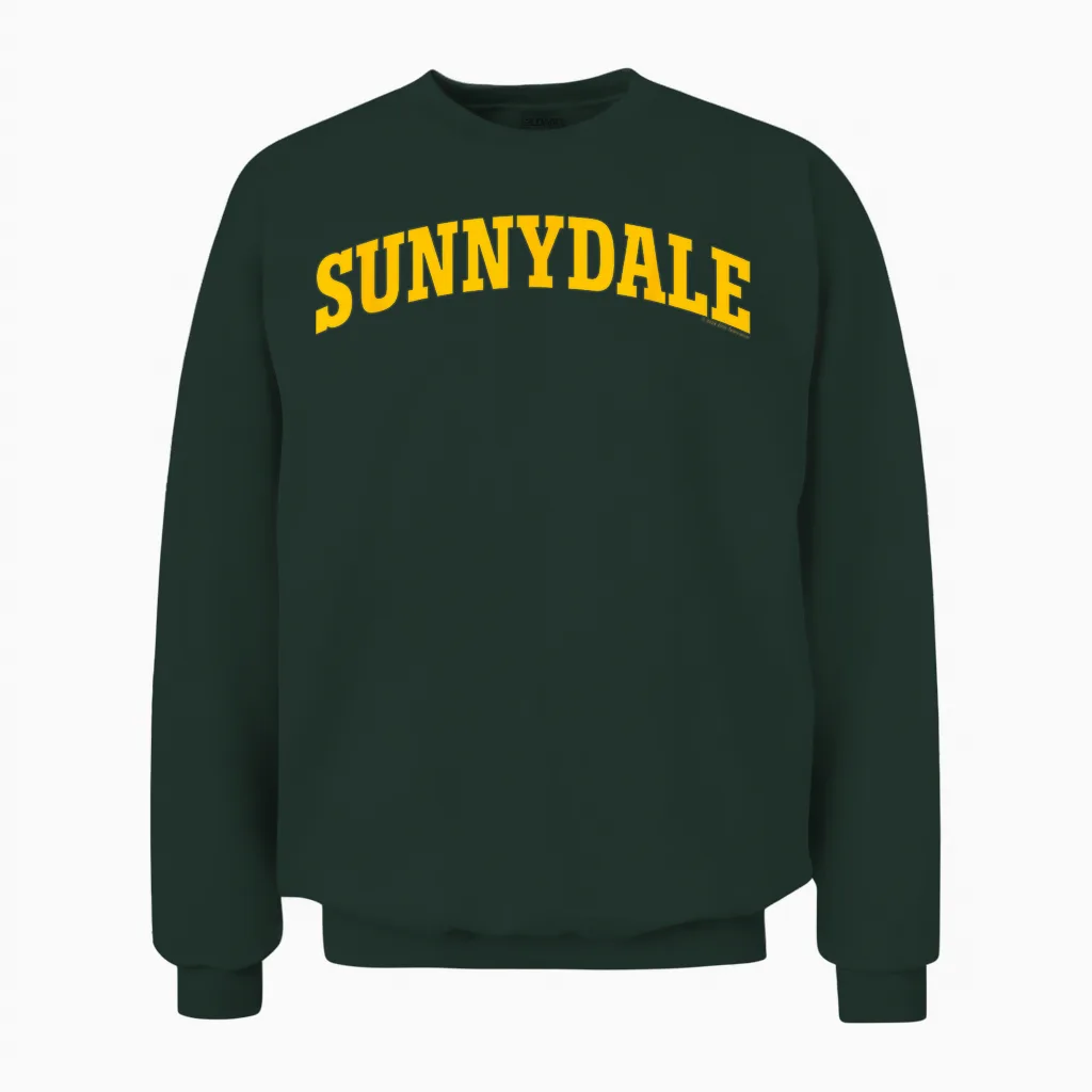 Buffy the Vampire Slayer Sunnydale Collegiate Chest Logo T-Shirt, Blue, S Unisex Sweatshirt in Forest