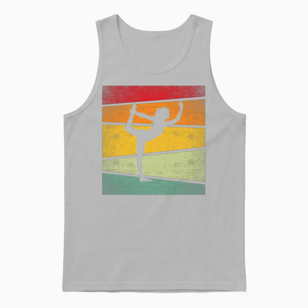 Yoga Retro Unisex Tank Top in Ash