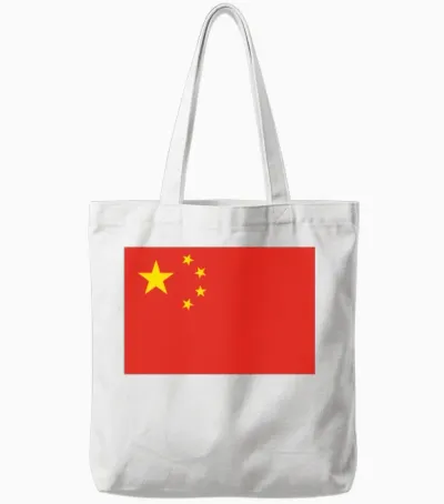 Flag of China Cool Chinese Tote Bags - White