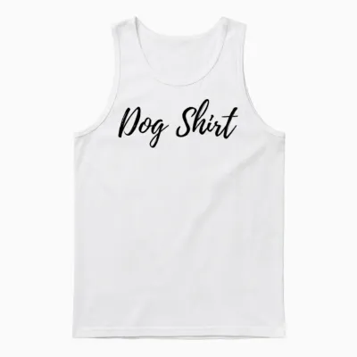 Dog Unisex Tank Top - White