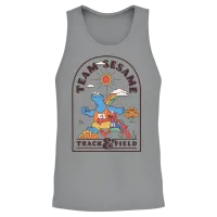 Sesame Street Design Team Sesame Track & Field Unisex Tank Top - Sport Grey – 2