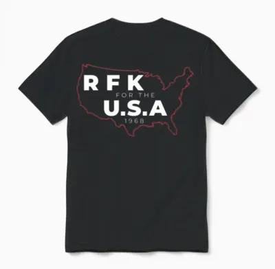 Rfk Campaign Robert F Bobby Kennedy Unisex T-Shirt - Black