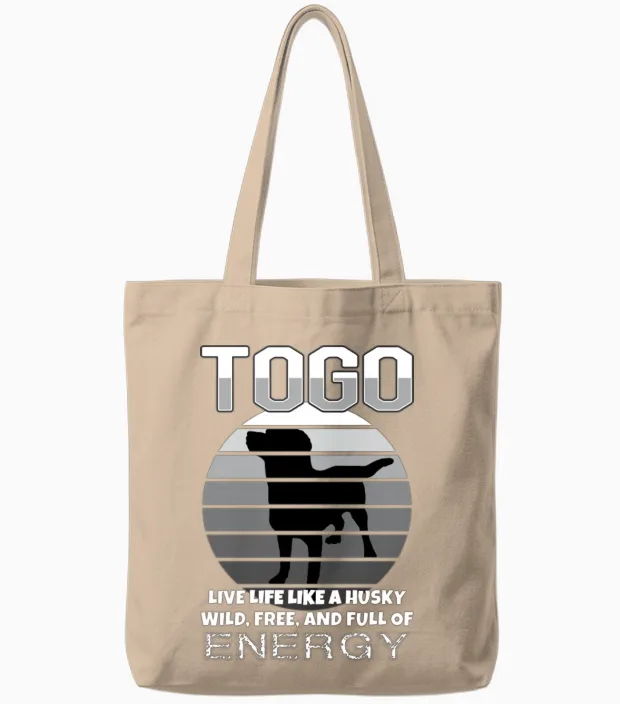 Dog Togo Dog - Lovers Tote Bags in Natural
