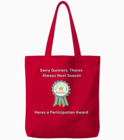 Funny Arsenal Meme Tote Bags - Red