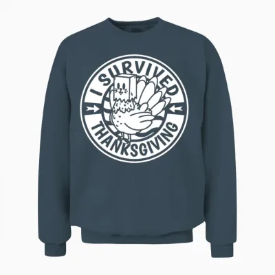 Thanksgiving Funny Unisex Sweatshirt - Dark Heather