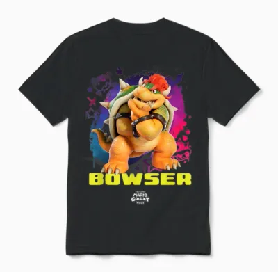 The Super Mario Galaxy Movie Cool Bowser Unisex T-Shirt - Black