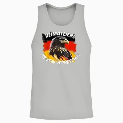 Heimatliebe Ist Kein Verbrechen - Deutschland Eagle Classic Unisex Tank Top - Ash