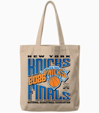 Nba 2026 Finals New York Knicks Let's Go Tote Bags - Natural