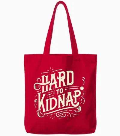 Hard to Kidnap 6 Tote Bags - Red