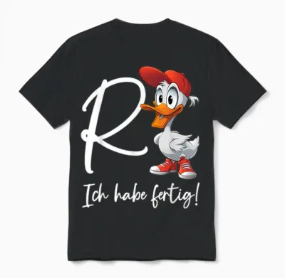 Groovige Rente Ente Rentner R Ente Lustig Ruhestand Pension Unisex T-Shirt - Black