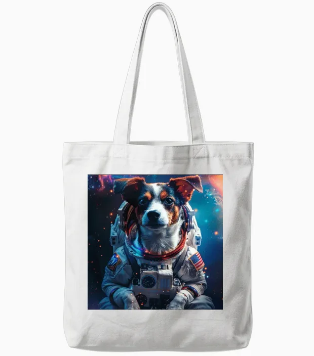 Dog Lovers Gift Tote Bags in White
