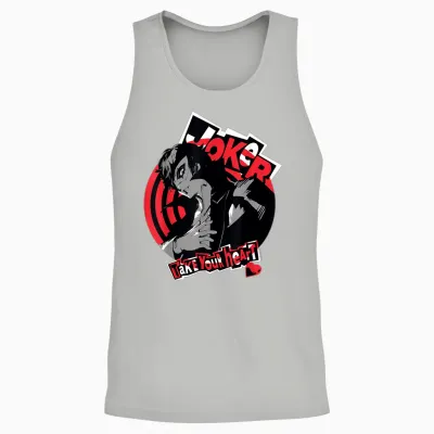 Persona 5 Joker Take Your Heart Atlus Unisex Tank Top - Ash