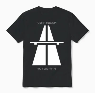 Kraftwerk Autobahn Retro Techno Unisex T-Shirt - Black