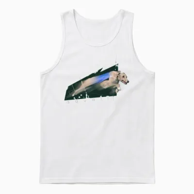 Dog Whippet Unisex Tank Top - White