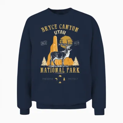 Bryce Canyon Utah National Park Unisex Sweatshirt - Navy